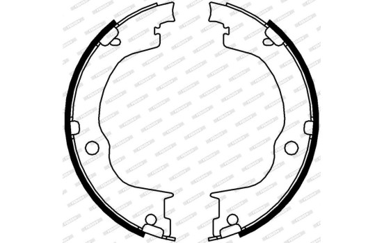 Brake Shoe Set, parking brake PREMIER FSB4006 Ferodo, Image 3