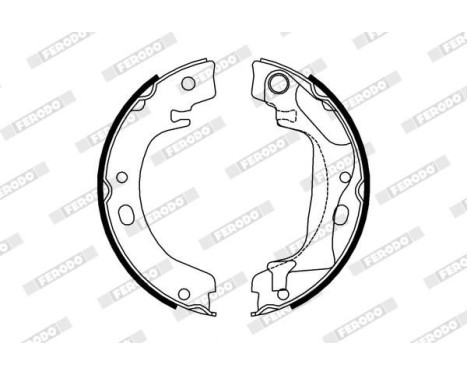 Brake Shoe Set, parking brake PREMIER FSB4011 Ferodo, Image 2