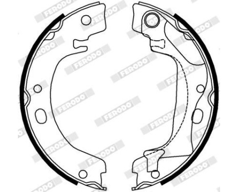Brake Shoe Set, parking brake PREMIER FSB4011 Ferodo, Image 3