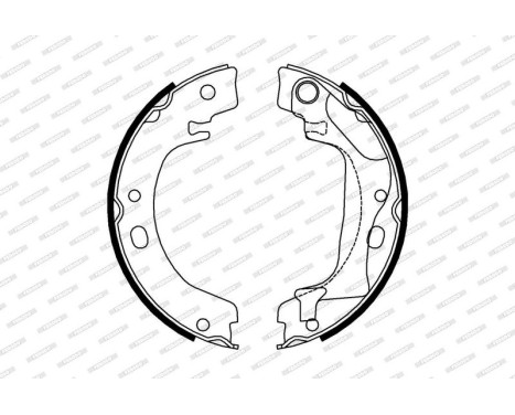 Brake Shoe Set, parking brake PREMIER FSB4011 Ferodo, Image 2