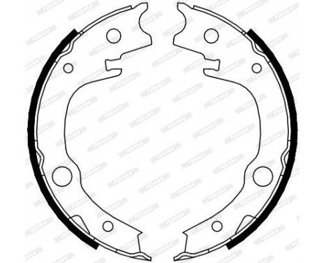 Brake Shoe Set, parking brake PREMIER FSB4014 Ferodo