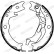 Brake Shoe Set, parking brake PREMIER FSB4017 Ferodo, Thumbnail 2