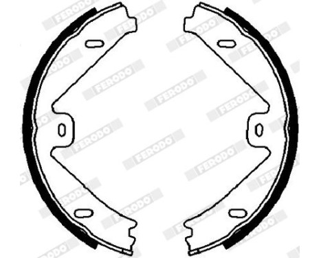 Brake Shoe Set, parking brake PREMIER FSB4026 Ferodo, Image 2