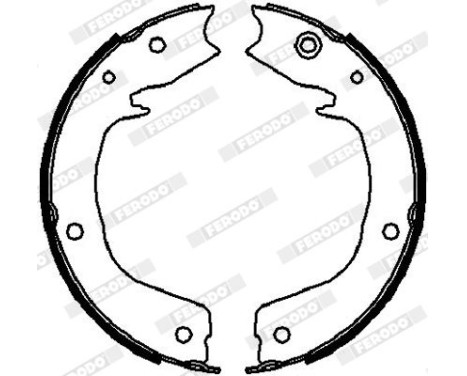 Brake Shoe Set, parking brake PREMIER FSB4027 Ferodo, Image 2