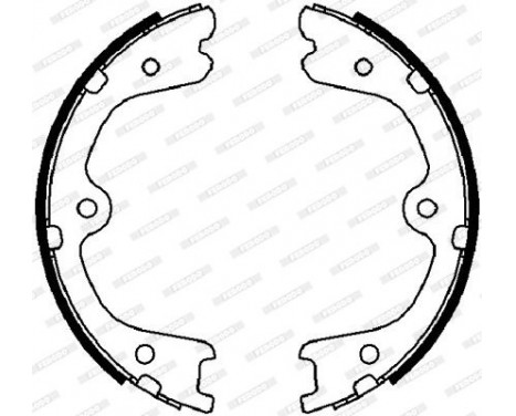 Brake Shoe Set, parking brake PREMIER FSB4030 Ferodo, Image 2