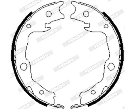 Brake Shoe Set, parking brake PREMIER FSB4035 Ferodo, Image 2