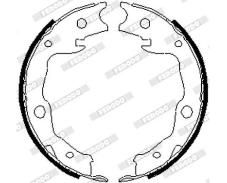 Brake Shoe Set, parking brake PREMIER FSB4035 Ferodo, Image 2