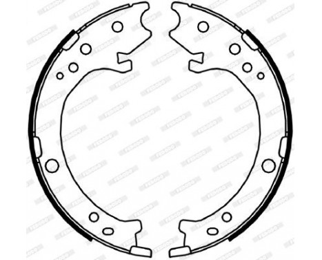 Brake Shoe Set, parking brake PREMIER FSB4043 Ferodo, Image 2