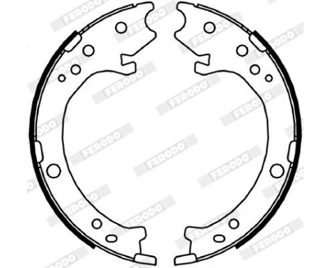 Brake Shoe Set, parking brake PREMIER FSB4043 Ferodo, Image 2