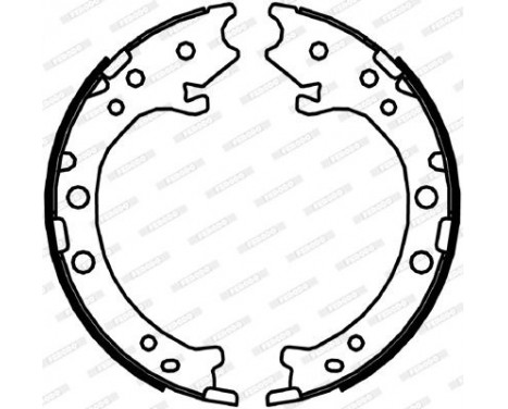 Brake Shoe Set, parking brake PREMIER FSB4044 Ferodo, Image 2