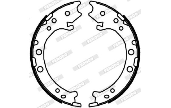 Brake Shoe Set, parking brake PREMIER FSB4044 Ferodo, Image 2