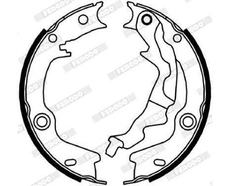 Brake Shoe Set, parking brake PREMIER FSB4046 Ferodo, Image 2