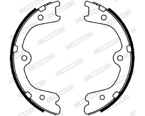 Brake Shoe Set, parking brake PREMIER FSB4054 Ferodo, Image 2