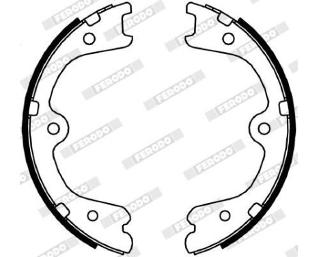 Brake Shoe Set, parking brake PREMIER FSB4054 Ferodo, Image 2