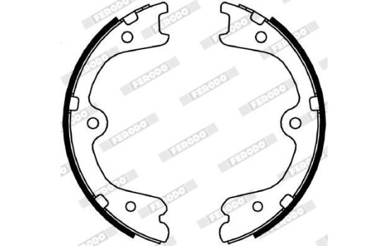 Brake Shoe Set, parking brake PREMIER FSB4054 Ferodo, Image 2