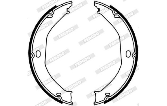 Brake Shoe Set, parking brake PREMIER FSB4057 Ferodo, Image 2