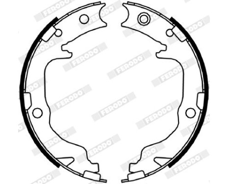 Brake Shoe Set, parking brake PREMIER FSB4059 Ferodo, Image 2