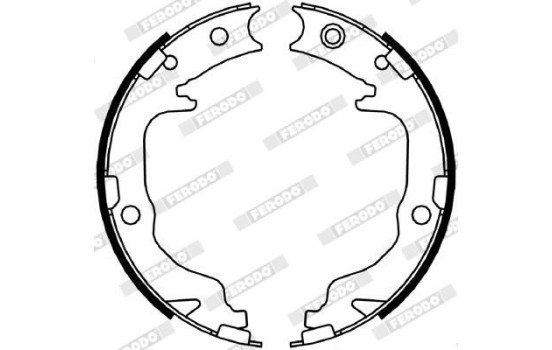 Brake Shoe Set, parking brake PREMIER FSB4059 Ferodo, Image 2