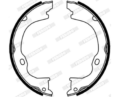 Brake Shoe Set, parking brake PREMIER FSB4060 Ferodo, Image 2