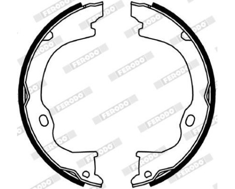 Brake Shoe Set, parking brake PREMIER FSB4060 Ferodo, Image 2