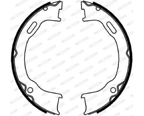 Brake Shoe Set, parking brake PREMIER FSB4061 Ferodo, Image 2