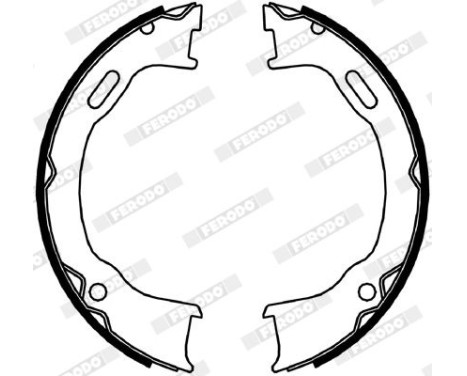 Brake Shoe Set, parking brake PREMIER FSB4061 Ferodo, Image 2