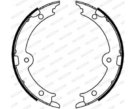 Brake Shoe Set, parking brake PREMIER FSB4066 Ferodo, Image 2