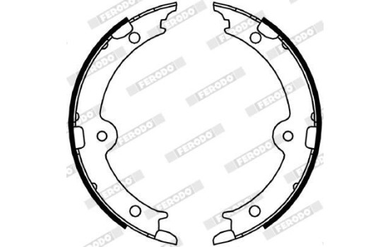 Brake Shoe Set, parking brake PREMIER FSB4066 Ferodo, Image 2