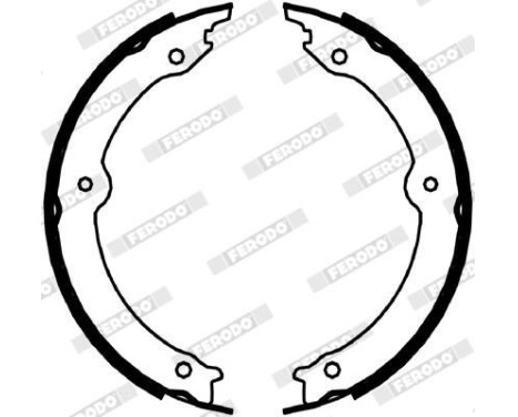 Brake Shoe Set, parking brake PREMIER FSB4067 Ferodo, Image 2