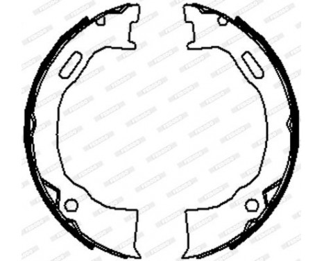 Brake Shoe Set, parking brake PREMIER FSB4070 Ferodo, Image 3