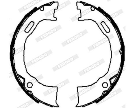 Brake Shoe Set, parking brake PREMIER FSB4070 Ferodo, Image 3