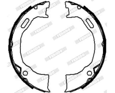 Brake Shoe Set, parking brake PREMIER FSB4070 Ferodo, Image 3