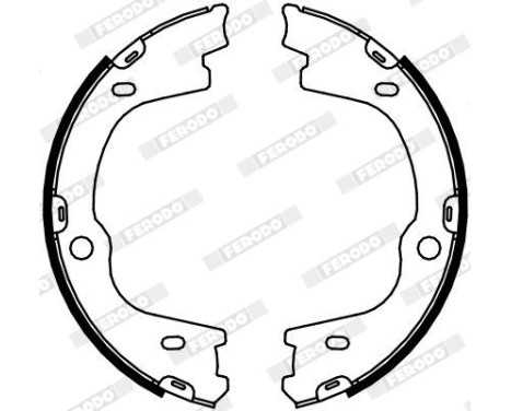Brake Shoe Set, parking brake PREMIER FSB4087 Ferodo, Image 2