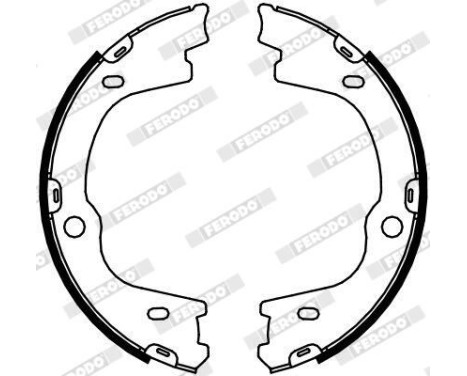 Brake Shoe Set, parking brake PREMIER FSB4087 Ferodo, Image 2