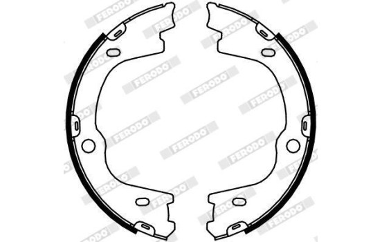 Brake Shoe Set, parking brake PREMIER FSB4087 Ferodo, Image 2