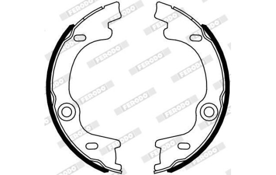 Brake Shoe Set, parking brake PREMIER FSB4099 Ferodo, Image 2