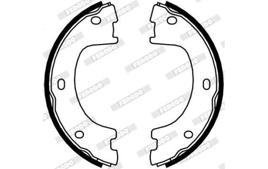 Brake Shoe Set, parking brake PREMIER FSB4103 Ferodo, Image 2