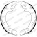 Brake Shoe Set, parking brake PREMIER FSB4116 Ferodo, Thumbnail 2