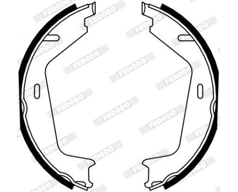 Brake Shoe Set, parking brake PREMIER FSB4130 Ferodo, Image 2