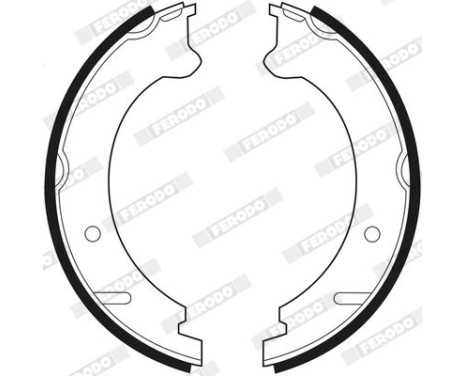 Brake Shoe Set, parking brake PREMIER FSB522 Ferodo, Image 3