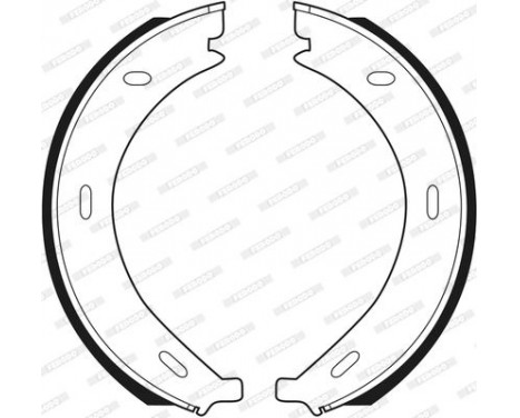 Brake Shoe Set, parking brake PREMIER FSB536 Ferodo, Image 3