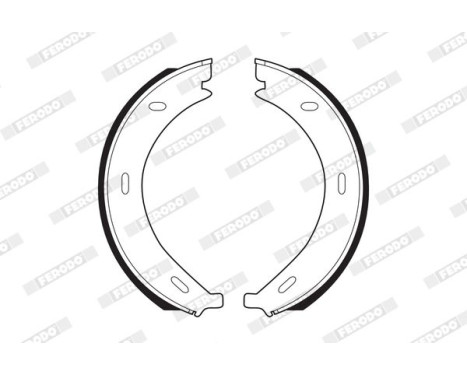 Brake Shoe Set, parking brake PREMIER FSB536 Ferodo, Image 2