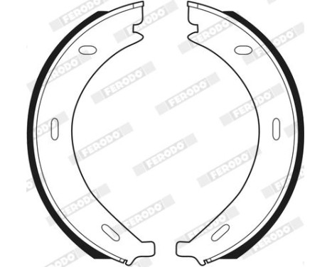 Brake Shoe Set, parking brake PREMIER FSB536 Ferodo, Image 3