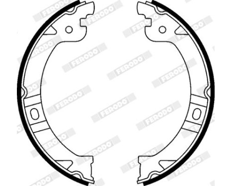 Brake Shoe Set, parking brake PREMIER FSB597 Ferodo, Image 3