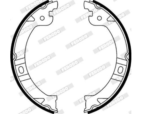 Brake Shoe Set, parking brake PREMIER FSB597 Ferodo, Image 3