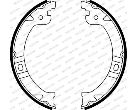 Brake Shoe Set, parking brake PREMIER FSB597 Ferodo, Image 3