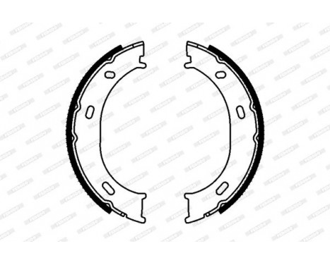 Brake Shoe Set, parking brake PREMIER FSB624 Ferodo, Image 2