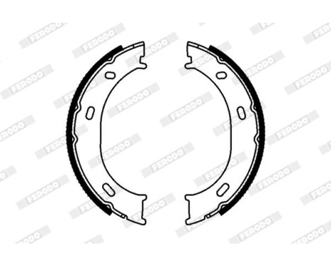 Brake Shoe Set, parking brake PREMIER FSB624 Ferodo, Image 2