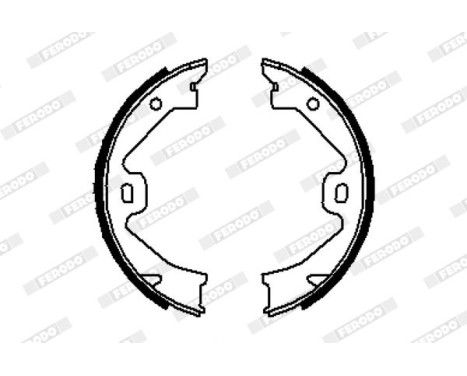 Brake Shoe Set, parking brake PREMIER FSB633 Ferodo, Image 2