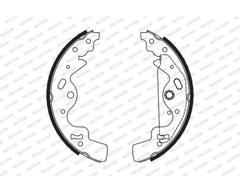 Brake Shoe Set, parking brake PREMIER FSB651 Ferodo, Image 2